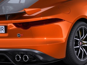 Jaguar F-type SVR Coupe 2017 3D Model