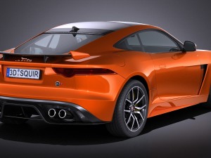 Jaguar F-type SVR Coupe 2017 3D Model