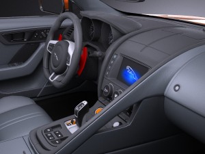 Jaguar F-type SVR Coupe 2017 3D Model