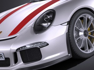 Porsche 911 R 2017 3D Model