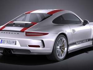 Porsche 911 R 2017 3D Model