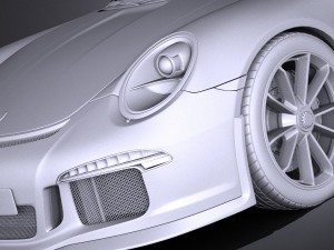 Porsche 911 R 2017 3D Model