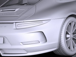 Porsche 911 R 2017 3D Model