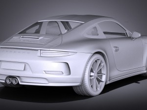 Porsche 911 R 2017 3D Model