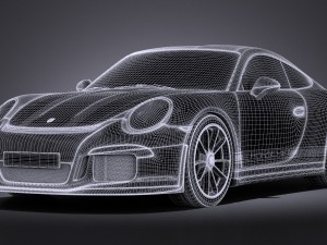 Porsche 911 R 2017 3D Model