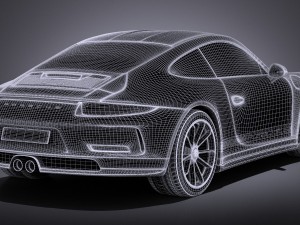 Porsche 911 R 2017 3D Model