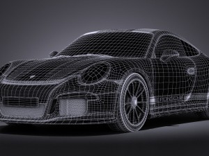 Porsche 911 R 2017 3D Model