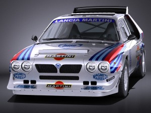 Lancia Delta S4 Rally Car Modello 3D