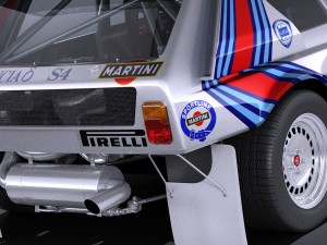 Lancia Delta S4 Rally Car Modello 3D