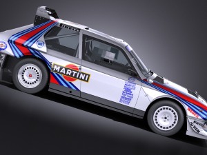 Lancia Delta S4 Rally Car Modello 3D