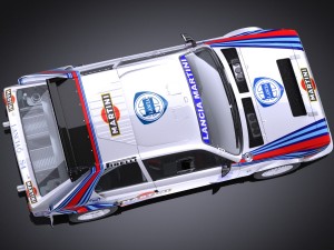 Lancia Delta S4 Rally Car Modello 3D
