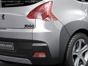 Peugeot 3008 Modelo 3D