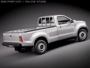 Toyota Hilux Single Cab 2009 3D Model