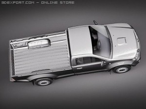 Toyota Hilux Single Cab 2009 Modelo 3D