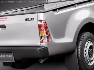 Toyota Hilux Single Cab 2009 Modelo 3D