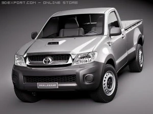 Toyota Hilux Single Cab 2009 3D Model