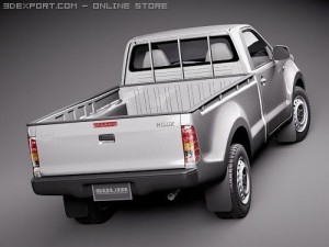 Toyota Hilux Single Cab 2009 Modelo 3D