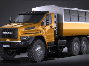 Gaz Ural Next 2015 Rotational Bus 3D मॉडल