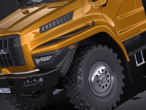Gaz Ural Next 2015 Rotational Bus Modèle 3D