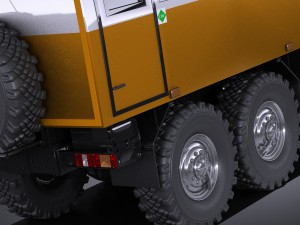 Gaz Ural Next 2015 Rotational Bus Modèle 3D