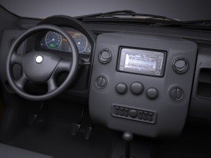 Gaz Ural Next 2015 Rotational Bus Modèle 3D