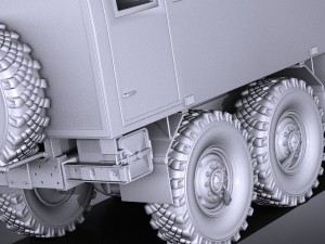 Gaz Ural Next 2015 Rotational Bus Modèle 3D