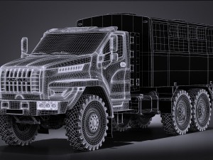 Gaz Ural Next 2015 Rotational Bus Modèle 3D