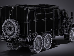Gaz Ural Next 2015 Rotational Bus Modèle 3D