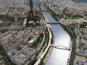 Paris City Eiffel Tower 3D Model