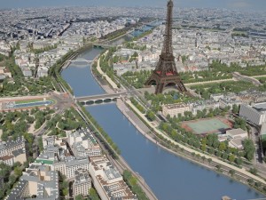 Paris City Eiffel Tower 3D Model