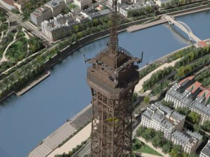 Paris City Eiffel Tower 3D Model