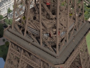 Paris City Eiffel Tower 3D Model