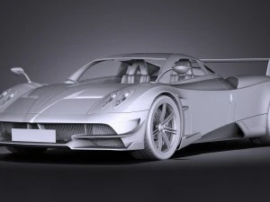 Pagani Huayra BC 2016 3D Model