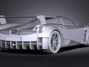 Pagani Huayra BC 2016 3D Model