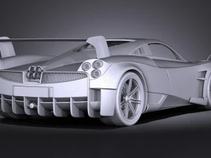 Pagani Huayra BC 2016 3D Model