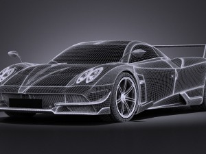 Pagani Huayra BC 2016 3D Model