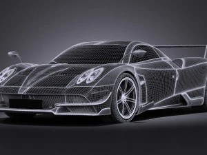 Pagani Huayra BC 2016 3D Model