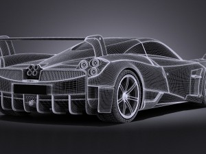 Pagani Huayra BC 2016 3D Model