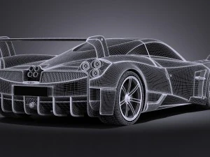 Pagani Huayra BC 2016 3D Model