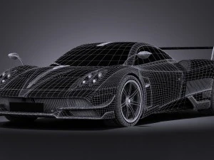Pagani Huayra BC 2016 3D Model