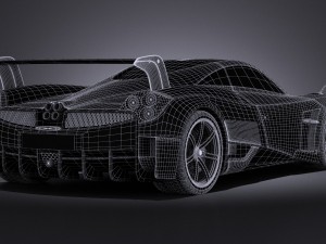 Pagani Huayra BC 2016 3D Model