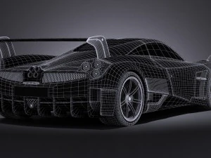 Pagani Huayra BC 2016 3D Model