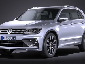Volkswagen Tiguan r 2017 3D 模型