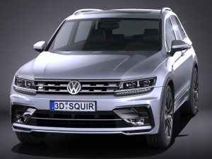 Volkswagen Tiguan r 2017 3D 模型