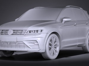 Volkswagen Tiguan r 2017 3D 模型