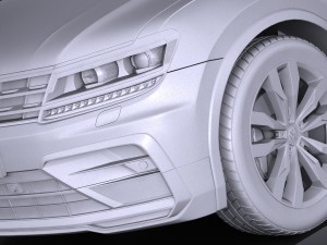 Volkswagen Tiguan r 2017 3D 模型