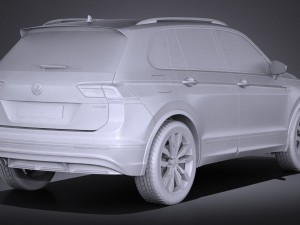 Volkswagen Tiguan r 2017 3D 模型