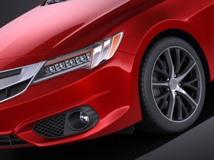 Acura ilx 2016 vray 3D Model