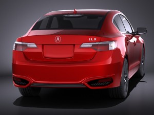 Acura ilx 2016 vray 3D Model