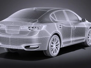 Acura ilx 2016 vray 3D Model